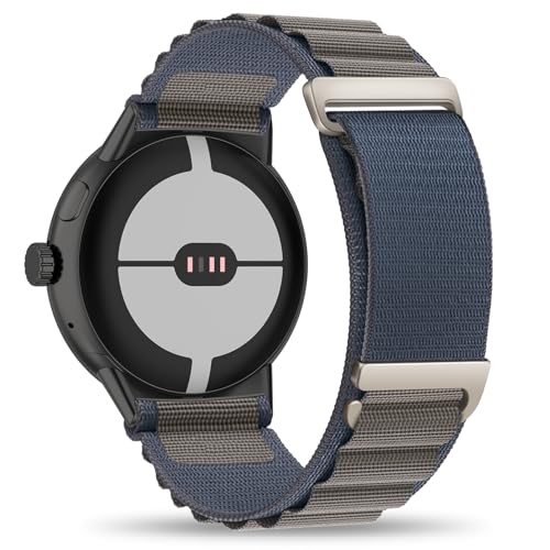 Wizvv alpine loop Armband für Google Pixel Watch 3 45mm，Nylon Sport Verstellbares Ersatzarmband für Google Pixel Watch 3 45mm für Damen Herren [G-Haken Uhrenarmbänder] von Wizvv