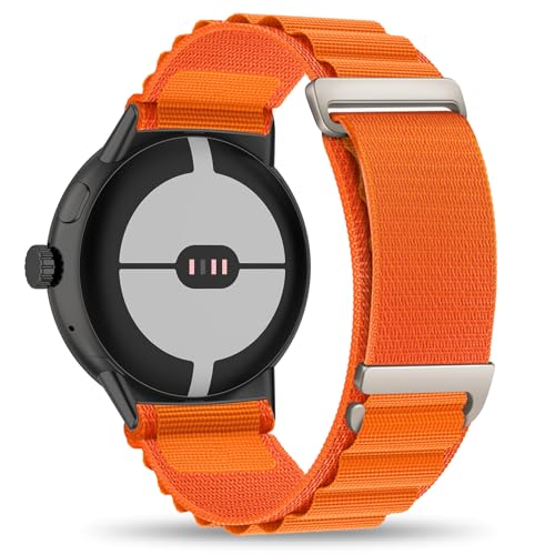 Wizvv alpine loop Armband für Google Pixel Watch 3 45mm，Nylon Sport Verstellbares Ersatzarmband für Google Pixel Watch 3 45mm für Damen Herren [G-Haken Uhrenarmbänder] von Wizvv