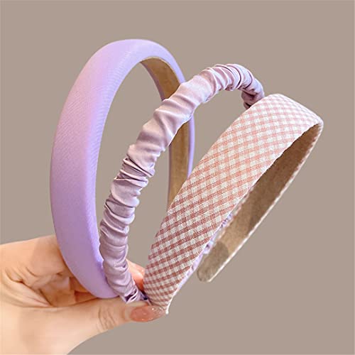 3/6/8Pcs Set Mode Frauen Tuch Haarbänder Kopfschmuck Stirnband Mädchen Haarband Haar Hoop Weibliche Haar Zubehör Headwear 3PCS 2 von Wjnvfioo