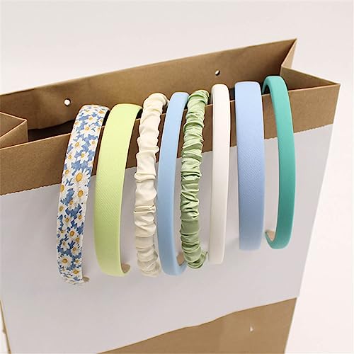 3/6/8Pcs Set Mode Frauen Tuch Haarbänder Kopfschmuck Stirnband Mädchen Haarband Haar Hoop Weibliche Haar Zubehör Headwear 8PCS M von Wjnvfioo