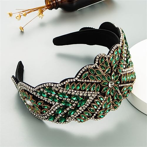 Barock Sparkly Strass Stirnband Für Frauen Große Kristall Diamant Einfache Haarband Haar Hoop Mädchen Geschenk 11 von Wjnvfioo