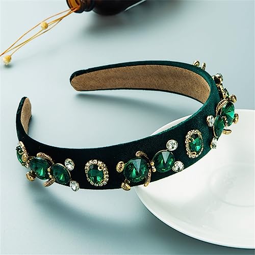 Barock Sparkly Strass Stirnband Für Frauen Große Kristall Diamant Einfache Haarband Haar Hoop Mädchen Geschenk 16 von Wjnvfioo