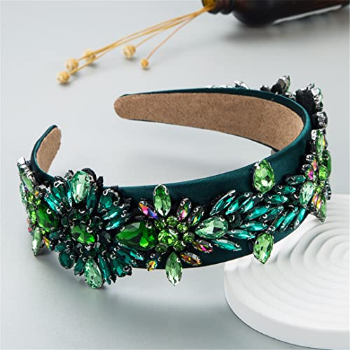 Barock Sparkly Strass Stirnband Für Frauen Große Kristall Diamant Einfache Haarband Haar Hoop Mädchen Geschenk 7 von Wjnvfioo