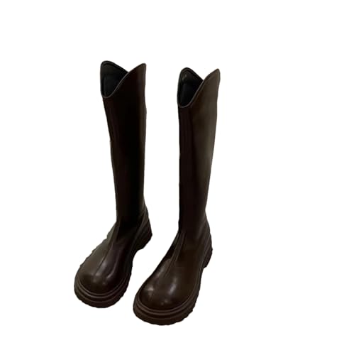 Damen Slim High Boots Mode kniehoch High Heel Damenschuhe Winter Weiches Leder Lange Stiefel von Wjnvfioo