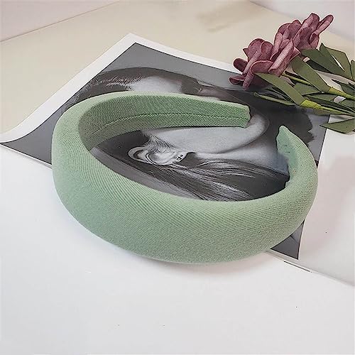 Frauen Haar Hoop Haarband Solide Stirnband Breite Gepolsterte Kopfbedeckung Für Mädchen Haarband Headwear Haar Zubehör 0487-6 von Wjnvfioo