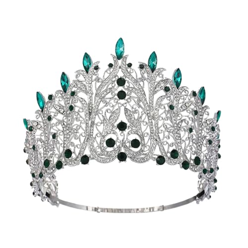 Krone Kristall Braut Krone Tiara Strass Festzug Diadem Hochzeit Haarschmuck EN8 von Wjnvfioo