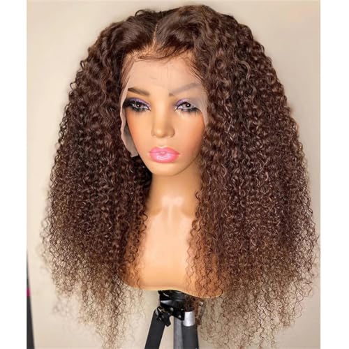 Lange Leimlose 26 180Density Weiche Verworrene Lockige Für Frauen Vorgezupfte Hitzebeständige Alltagsperücke Brown 22inch Lange Leimlose 26 180Density Weiche Verworrene Lockige Für Frauen Vorgezupfte Hitzebeständige Alltagsperücke Brown 22inch von Wjnvfioo