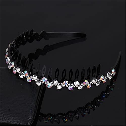 Mode Perle Strass Haarbänder Elastische Blume Frauen Haar Hoop Bands Stirnband Lünette Mädchen Haar Zubehör Kopfschmuck 128x14cm 1pc 051202 von Wjnvfioo