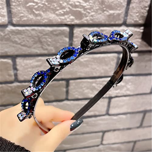 Mode Perle Strass Haarbänder Elastische Blume Frauen Haar Hoop Bands Stirnband Lünette Mädchen Haar Zubehör Kopfschmuck 12cm 16g 1pc 101709 von Wjnvfioo