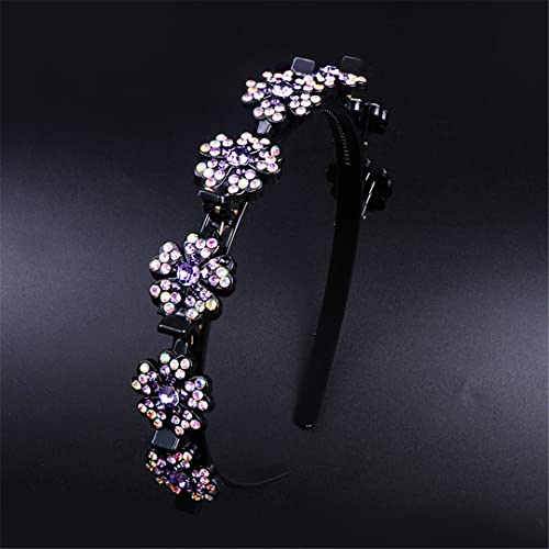 Mode Perle Strass Haarbänder Elastische Blume Frauen Haar Hoop Bands Stirnband Lünette Mädchen Haar Zubehör Kopfschmuck 12cm 22g 1pc 101705 von Wjnvfioo