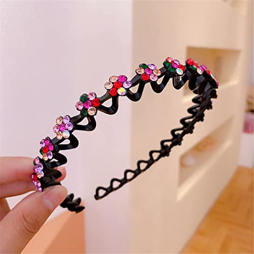 Mode Perle Strass Haarbänder Elastische Blume Frauen Haar Hoop Bands Stirnband Lünette Mädchen Haar Zubehör Kopfschmuck 13CM 1 STÜCK GEMISCHTE FARBEN von Wjnvfioo