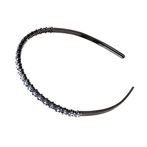 Mode Perle Strass Haarbänder Elastische Blume Frauen Haar Hoop Bands Stirnband Lünette Mädchen Haarschmuck Kopfschmuck 12X14CM 1PC BLUE 02 von Wjnvfioo