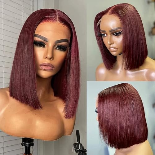 Ombre Honigblonde Bob-Perücke Mit Spitze Vorne, Braune Glatte Echthaar-Perücken, Spitzenteil, Braune Perücken Für Schwarze Frauen von Wjnvfioo