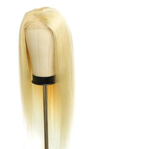 Perücke Mit Geradem Verschluss, Klebefreie Perücke, Echthaar, Fertige Spitze-Frontal-Perücke, Echthaar-Perücke Für Frauen, Natürliche Perücke 13x4 Frontal Wig 36inches#180% von Wjnvfioo