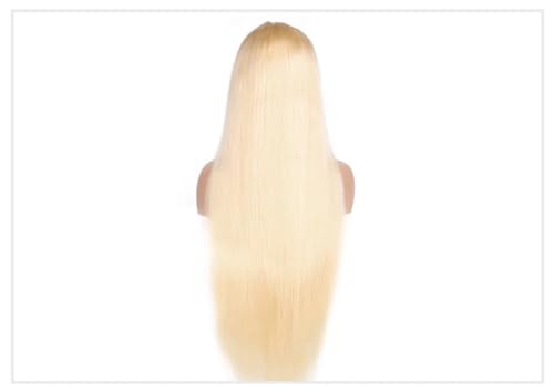 Spitze-Front-Menschenhaar-Perücken Für Frauen, Transparente Brasilianische Gerade Frontal-Perücken, Gerade Spitzenverschluss-Perücken 613 13x4 Frontal Wig 38inches#180 Density von Wjnvfioo