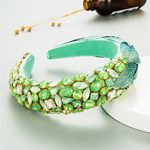 Strass Perle Stirnband Lünette Turban Für Frauen Breite Größe Gepolsterte Haarbänder Mädchen Zubehör Haar Hoop Haar Schmuck 461 von Wjnvfioo