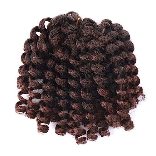 Synthetische Ombre Curl Crochet Braids Africa Braiding Haarverlängerungen Vorgedreht Für Schwarze Frauen 1B 30 8inches#1Pcs/Lot von Wjnvfioo