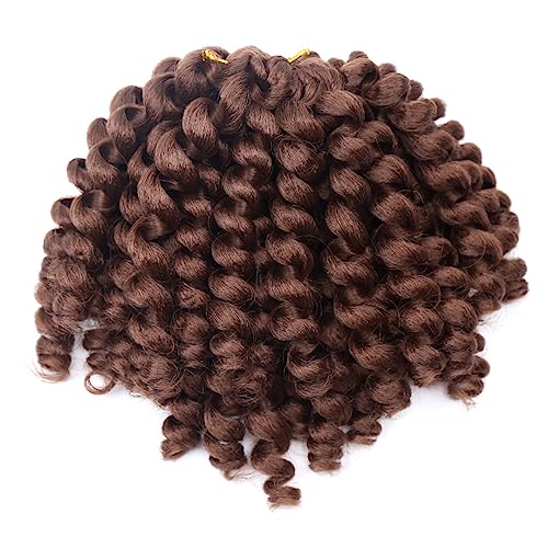 Synthetische Ombre Curl Crochet Braids Africa Braiding Haarverlängerungen Vorgedreht Für Schwarze Frauen 30 8inches#12Pcs/Lot von Wjnvfioo