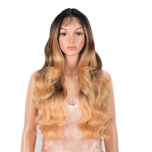 Synthetische Wellenperücken Ombre Farbe Hochtemperaturhaar Für Frauen Hitzebeständige Synthetische Perücken GTHL2-30-150Q 150%26inch von Wjnvfioo