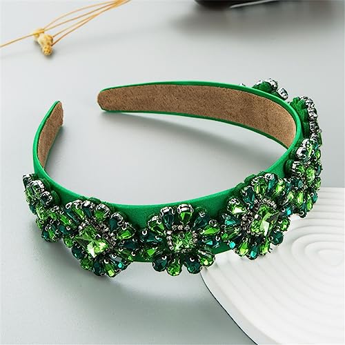 Vintage Stirnbänder Strass Haarbänder Breitkreuz Breite Hoop Haar Hoop Frauen Elegante Haarschmuck 9 von Wjnvfioo