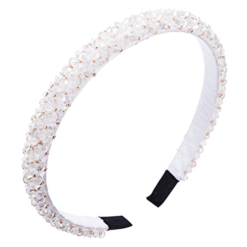 Weiße Perle Stirnband Für Frauen Hochzeit Braut Haar Zubehör Breite Haar Hoop Mädchen Headwear Hochzeit Schmuck 20 von Wjnvfioo