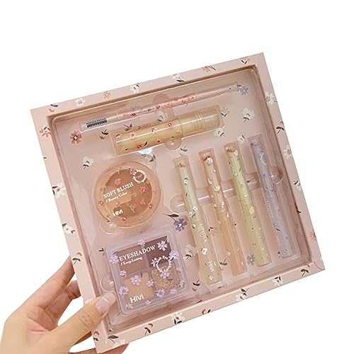 Blumen Make Up Set All In Make Up Set Für Frauen Concealer Lidschatten Lippenstift Gesichtsrouge Make Up Geschenkset von Wjsdsg