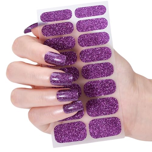 Gel Nagelaufkleber Einfarbige Nagellackstreifen Maniküre Aufkleber Gel Nagelfolien Trendige Gel Nagelstreifen von Wjsdsg