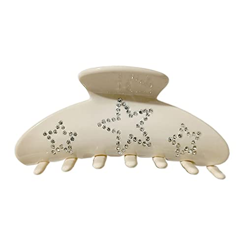 Haarspange Aus Acetat Glänzende Stern Dekore Haarklemmen Haarspangen Großes Haar Accessoire Für Mädchen Und Damen Starker Halt von Wjsdsg