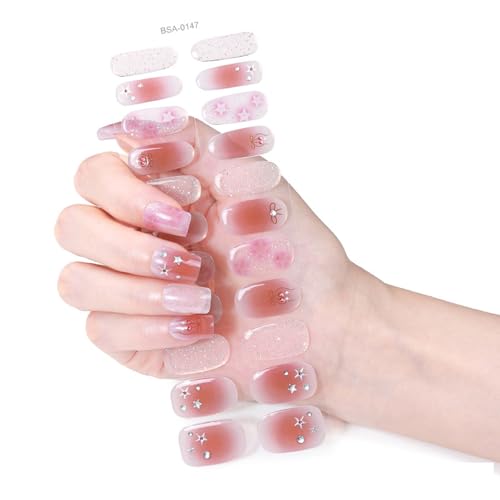 Schmetterling Gele Nägel Aufkleber Gele Nägel Wraps Plaids Nägel Nagellack Wraps Gele Nägel Streifen Nägel Kunst Dekoration Für Mädchen von Wjsdsg