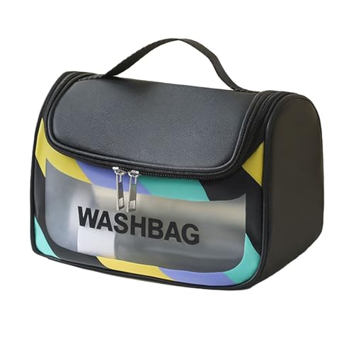 Wjsdsg Kosmetiktasche, Make-up-Tasche, Reise-Kosmetiktasche, wasserdicht, Kulturbeutel, PU-Leder, Make-up-Organizer, große Kapazität, Kosmetiktaschen, Schwarz , As shown Wjsdsg Kosmetiktasche, Make-up-Tasche, Reise-Kosmetiktasche, wasserdicht, Kulturbeutel, PU-Leder, Make-up-Organizer, große Kapazität, Kosmetiktaschen, Schwarz , As shown von Wjsdsg
