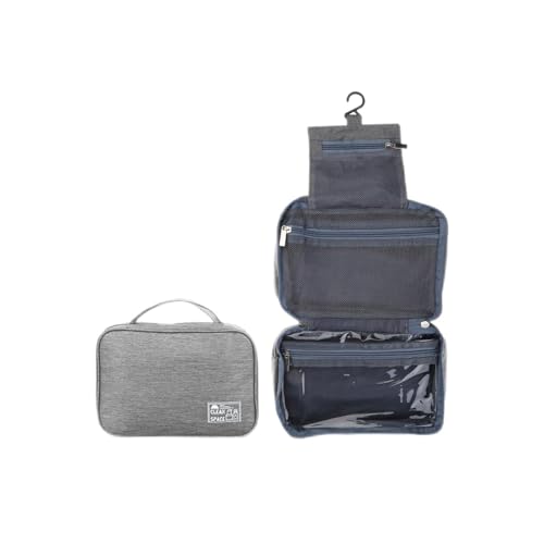 Wjsdsg Kosmetiktasche, Reise-Kulturbeutel für Damen, wasserfeste Make-up-Kosmetiktasche für/stabiler Aufhängehaken, Reise für Toilette, violett, As shown von Wjsdsg