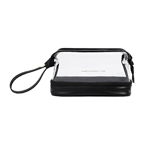Wjsdsg Kosmetiktasche, große Kapazität, Make-up-Tasche, Reise-Kulturbeutel, Kosmetiktasche, transparent, doppellagig, Aufbewahrung, Oragenizer für Damen und Mädchen, Schwarz , As shown Wjsdsg Kosmetiktasche, große Kapazität, Make-up-Tasche, Reise-Kulturbeutel, Kosmetiktasche, transparent, doppellagig, Aufbewahrung, Oragenizer für Damen und Mädchen, Schwarz , As shown von Wjsdsg