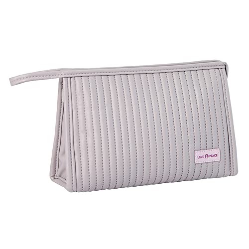 Wjsdsg Kosmetiktasche, tragbare Reise-Kulturbeutel, Make-up-Tasche, multifunktional, große Kapazität, legerer Aufbewahrungsbehälter für Damen, violett, As shown von Wjsdsg