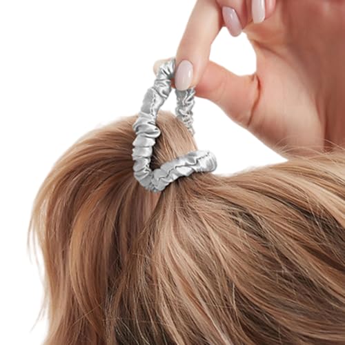 Anspruchsvolle Haargummis aus weicher Seide, modisch und bequem, Haripieces, elastisches Haargummi für Damen von Wkldjf