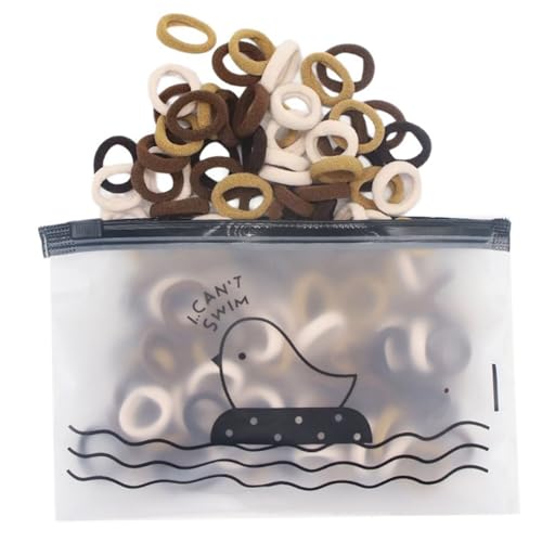 Bunte Haargummis für Damen und Mädchen, 100 Stück, elastische Haarbänder für verschiedene Looks von Wkldjf