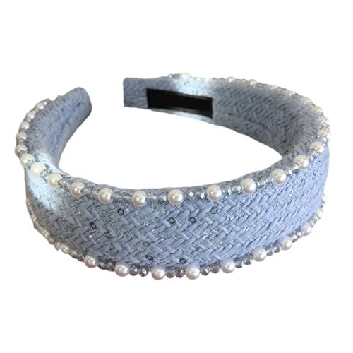 Eleganter Kopfschmuck mit Kunstperlen, modisches Haarband, bequemes Haarband für Hochzeiten und Abschlussbälle von Wkldjf