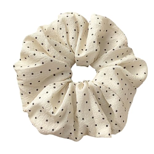 Französische Punkt Elastic Hair Scunchies Weich Atmungsable Stoff Stirnbänder Pferdeschwanzhalter Fashion Hair Accessoire Für Frauen Weiche Stoffrückungen von Wkldjf