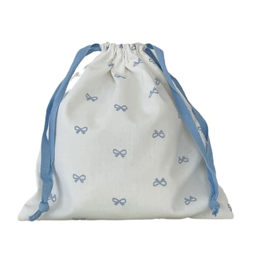 Kleine Geschenkbeutel Zeichnungsstring Aufbewahrungstasche Tragbare Kosmetialbeutel Bögen Make Up Tasche Geschenktüte Süße Aufbewahrungstasche von Wkldjf