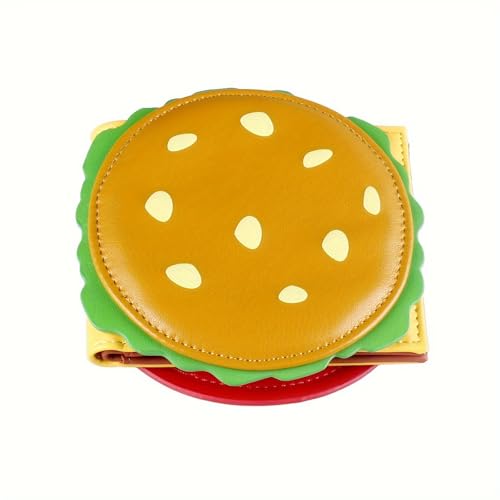 Wkldjf Burger Form Münzgrundstück PU Lederwechsel Geld von Wkldjf