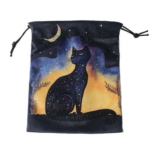 Wkldjf Divinations Tarot Card Dices Bag Hochzeitstasche Tischdecke Orakling Kartenspiel Bag Schmuck Aufbewahrung Kordelstring Tarottasche von Wkldjf