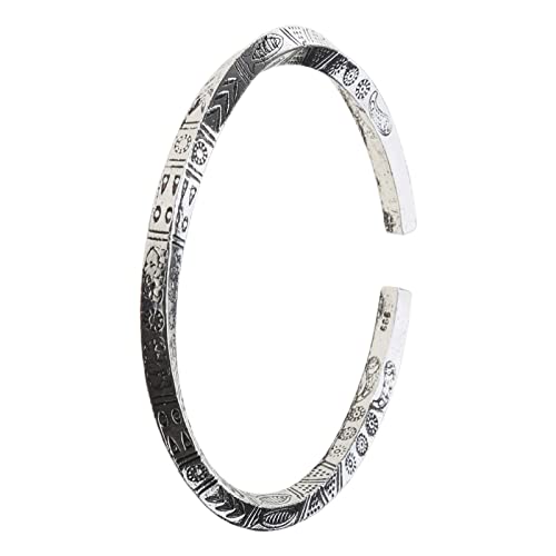 Wkldjf Manschettenknopf Armbänder Twisted Mobius Runes Open Armband Bracele Handgefertigtes Verstellbares Armband Schmuck Schmuck von Wkldjf