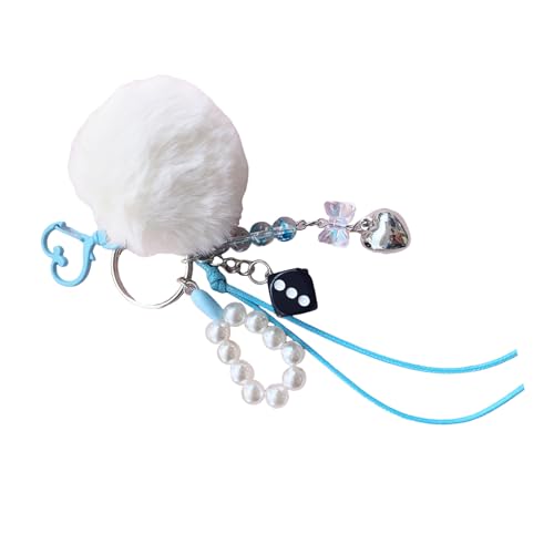 Wkldjf Mehrzweckperlen Verschönerte Keyring Trendy Pearls Akzent Sphere Keychain Sturdy Acryl Acryl Beuteldekoration Wkldjf Mehrzweckperlen Verschönerte Keyring Trendy Pearls Akzent Sphere Keychain Sturdy Acryl Acryl Beuteldekoration von Wkldjf