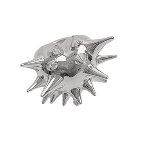 Wkldjf Mode Legierte Seeigel Spikes Ringe Gold/Silber Farbfingerschmuck Mode Accessoire Für Partys Und Tägliche Kleidung von Wkldjf