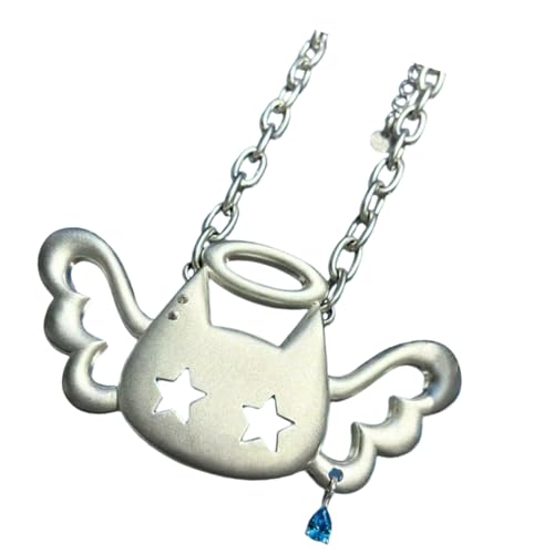 Wkldjf Stilvolle Engelsflügel-Halskette für Damen, elegante Legierung, Schmuck, leichtes Design für den täglichen Gebrauch und als Geschenk, vielseitiger Engelsflügel-Halsschmuck von Wkldjf