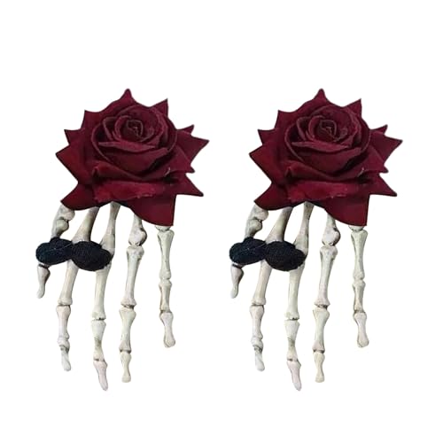 Wkldjf Tragbare Schädelfüchse Ohrhaarverschluss Verspielte Füchse Ohrhaarschmuck Für Dress Up Partys Verleihen Outfits Persönlichkeit von Wkldjf