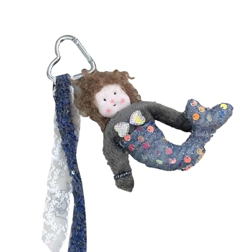 Wkldjf Unique Designs Meerjungfrau Plüschschlüsselhalter Event von Wkldjf