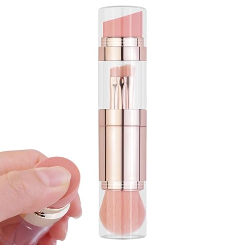 Wlikmjg Kleines Make-up-Pinsel-Set, Make-up-Bürsten-Sets für Frauen | Tragbares Multifunktionales 5-in-1 5-in-1 Set | Kosmetikwerkzeug von Wlikmjg