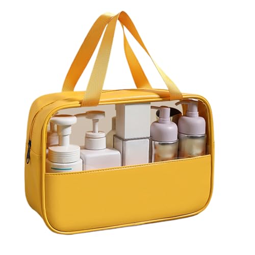 Wlikmjg Kosmetiktasche | Make-up-Tasche,Organizerbeutel wasserdichte Toilettentasche Mit Transparentem Fenster Für Mädchen Schmuck Badezimmer Reise Dusche von Wlikmjg