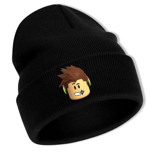 WlsqDE Roblx Mütze, Roblx Strickmütze, Anime Wintermütze, Weiche Skimütze, Mütze Herren, für Kinder Im Alter Von Jugendliche Winter Mütze Geschenke von WlsqDE