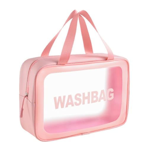 Reise Kulturtasche,Tragbare wasserdichte Waschtasche,Kosmetiktasch Organizer,Große Kapazität Handtasche Waschbeutel,Make-up Tasche Damen (Rosa) von Wmmner